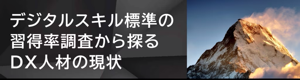 デジタルスキル標準の習得率調査から探るDX人材の現状